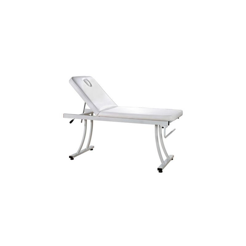 Lit de soin avec porte rouleau