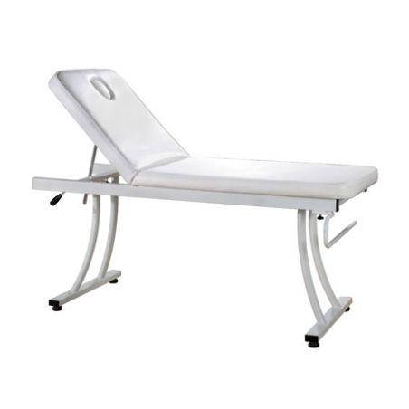 Lit de soin avec porte rouleau