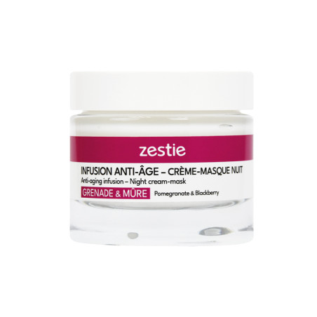 Infusion anti-âge – Crème-masque de nuit – Grenade & Mûre